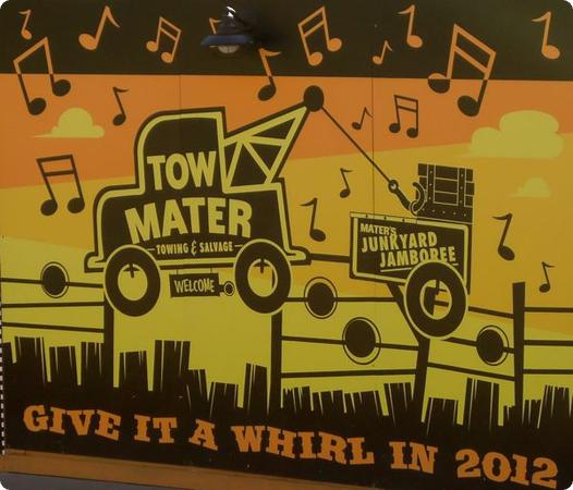 "Tow Mater" Sign at Cars Land