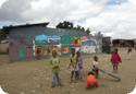 Kids playing in Lusaka's Garden District