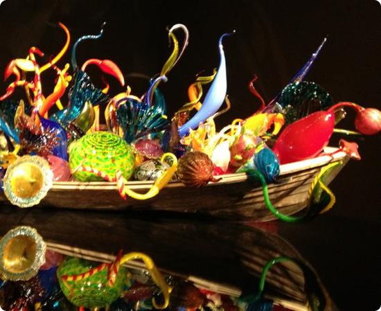 Float Boat Exhibit at the Chihuly Glass and Garden