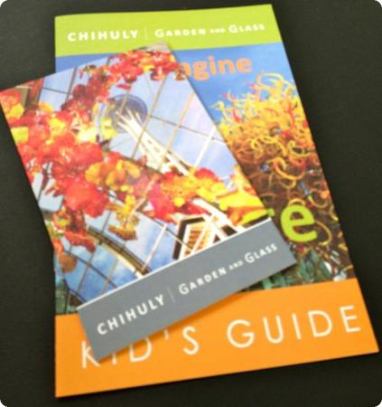 A handy "kids guide" gives kids something to do besides touching the art