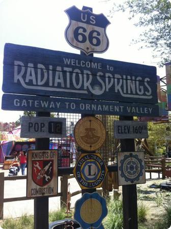 Entrance to Radiator Springs at Cars Land in Disney's California Adventure Park