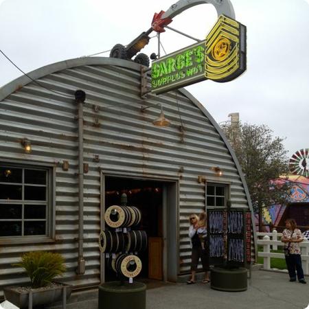 Sarge's Surplus Hut sells Cars Land Memorabilia