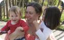 Taking a break at the Princess Diana Memorial Playground in London