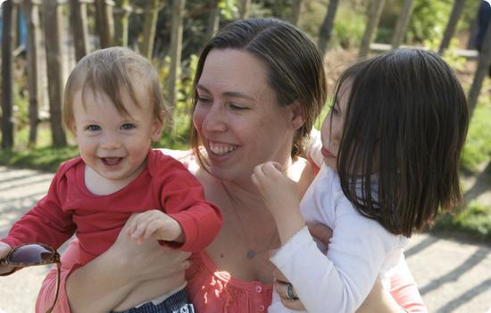 Taking a break at the Princess Diana Memorial Playground in London