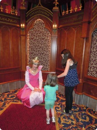 My niece gets a chance to get close to a *real* princess