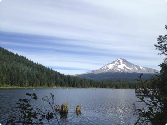 Hiking on Mount Hood in Oregon